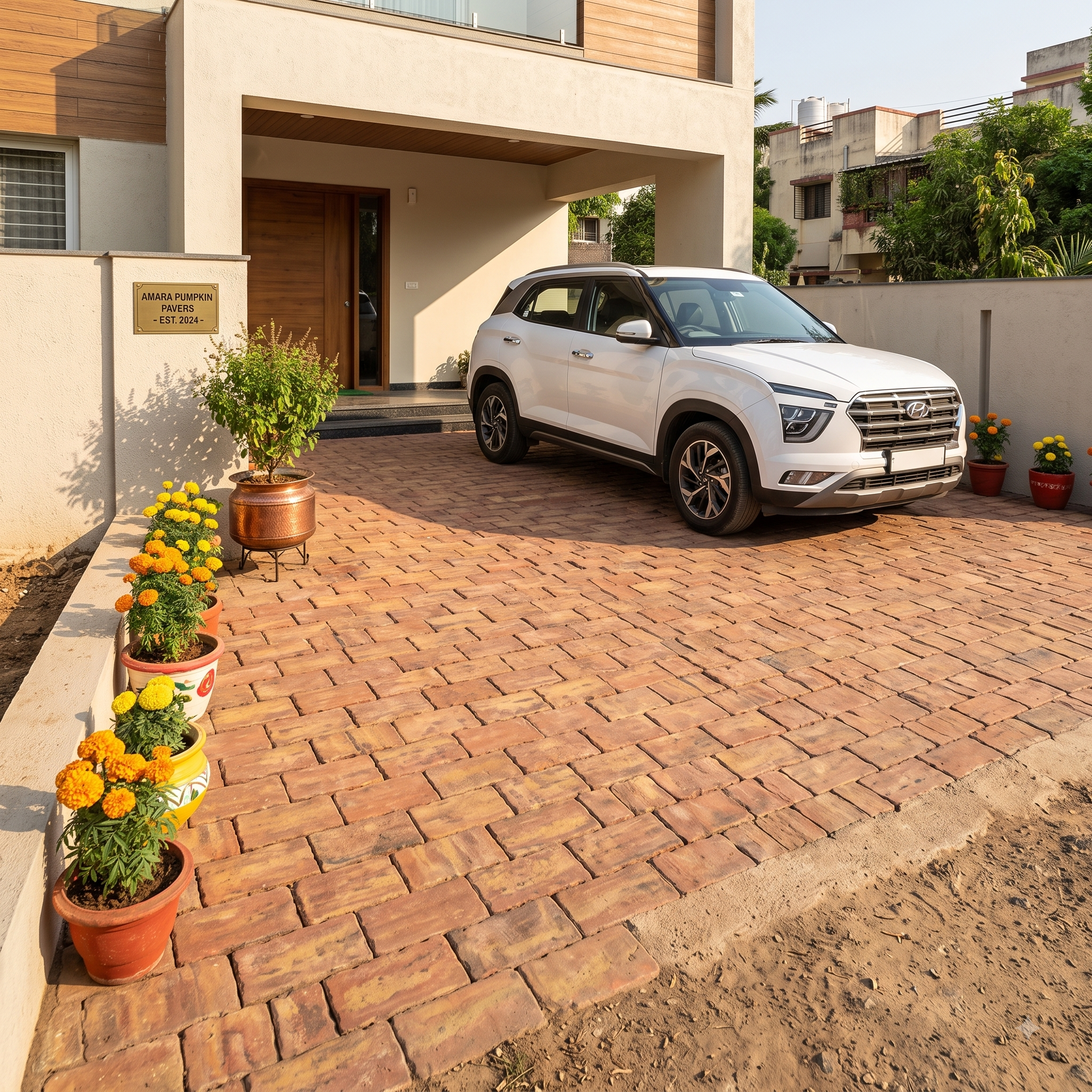Villa Car Porch Driveway